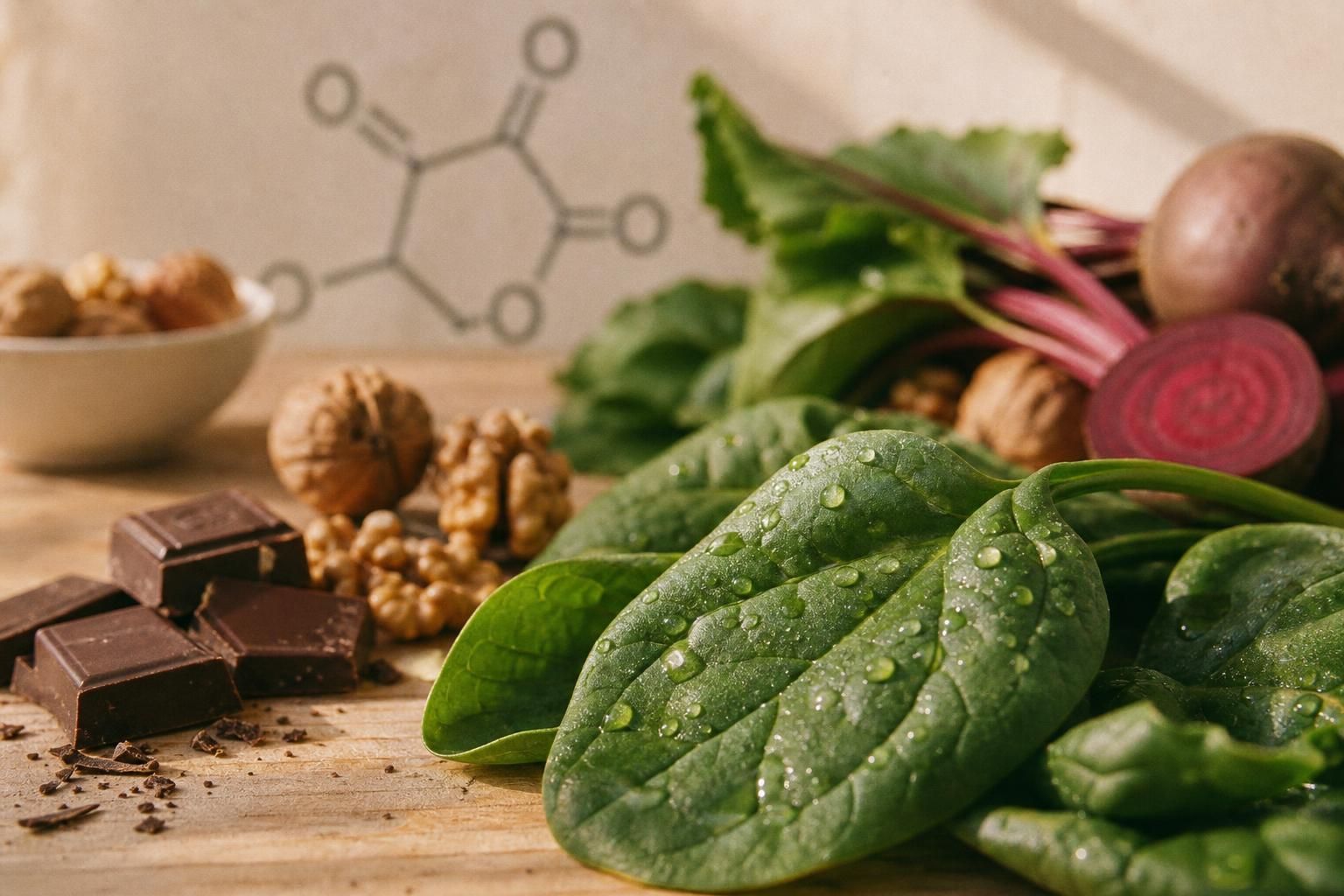 découvrez ce que sont les oxalates, leur rôle dans l'organisme, ainsi que les principales sources alimentaires qui en contiennent.