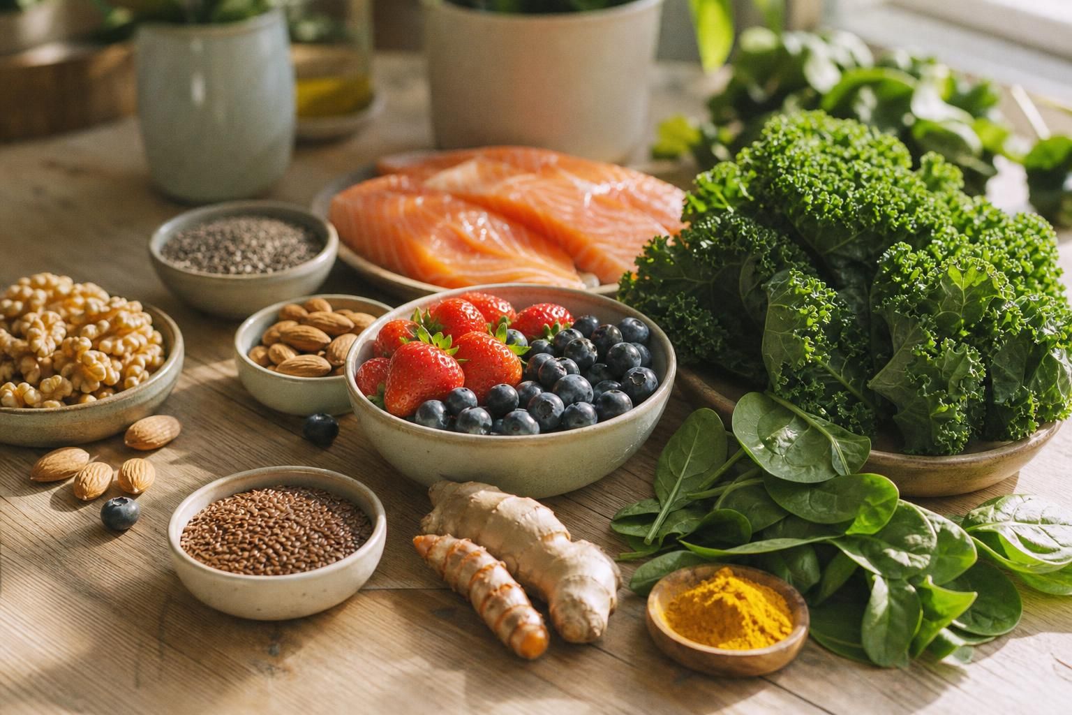 découvrez notre liste complète d'aliments anti-inflammatoires classés par catégorie, accompagnée d'un tableau pratique pour mieux comprendre leurs bienfaits sur la santé.